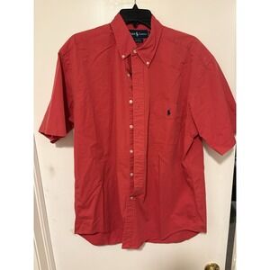 Polo Ralph Lauren Short Sleeve "Classic Fit" Washed Oxford Button-Down Shirt L